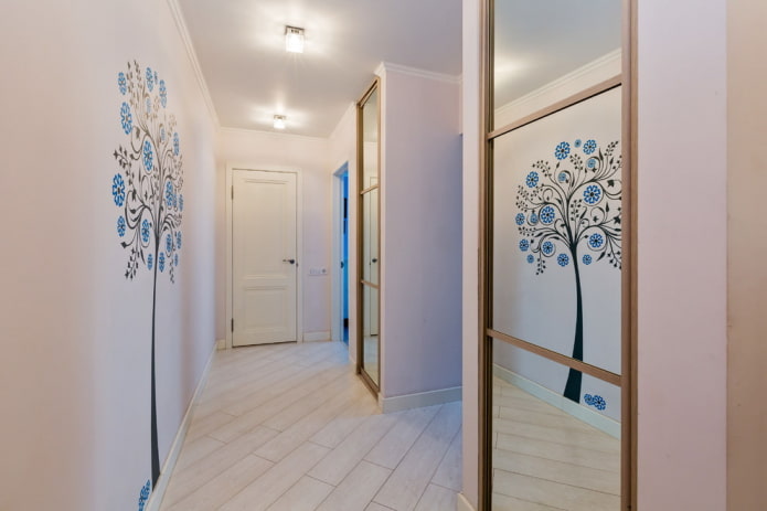 Laminate laid diagonally