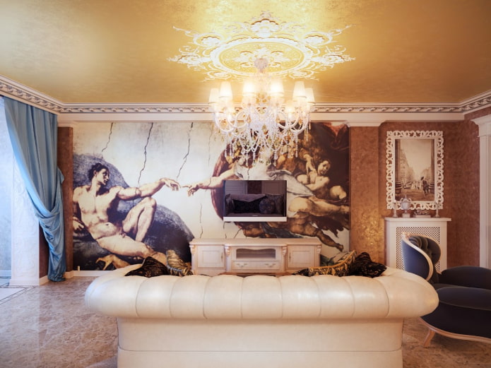 photo wallpapers in a classic style