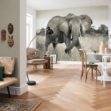 Modern photo wallpaper in the living room interior-3