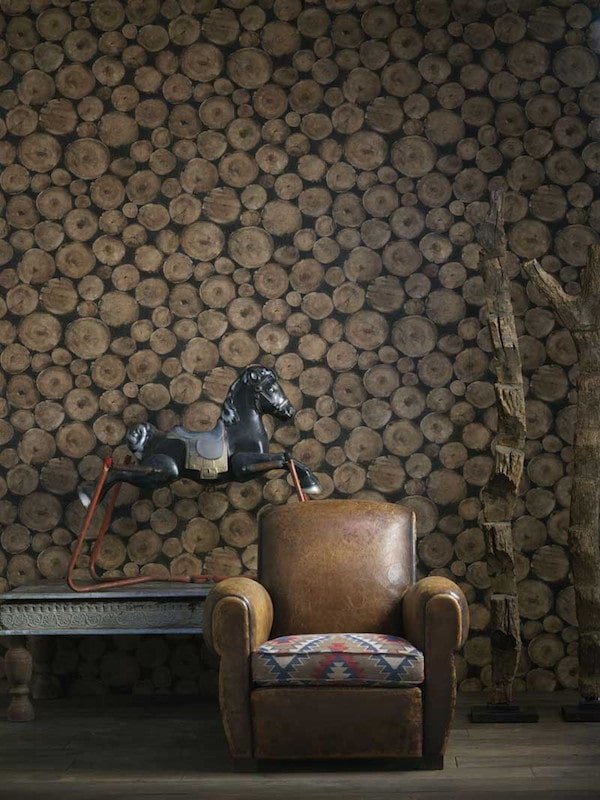 imitation wood on the walls