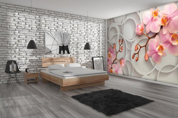  photo wallpaper with orchids