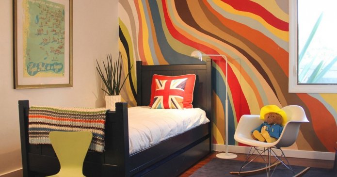 photo wallpaper with an abstract pattern