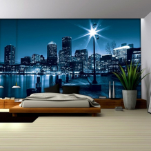 Photo wallpaper for the bedroom – a selection of ideas in the interior-1