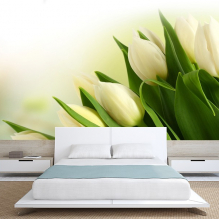 Photo wallpaper in bedroom – a selection of ideas in the interior-3