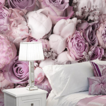 Photo wallpaper for the bedroom - a selection of ideas in the interior-8