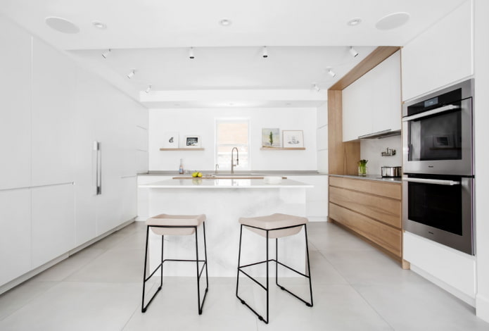 kitchen in light colors