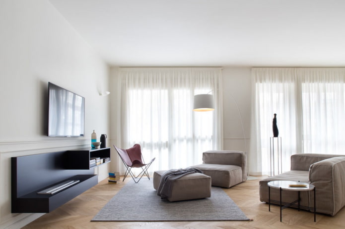 gray carpet in the living room
