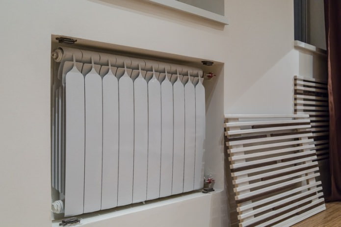 battery in a plasterboard niche