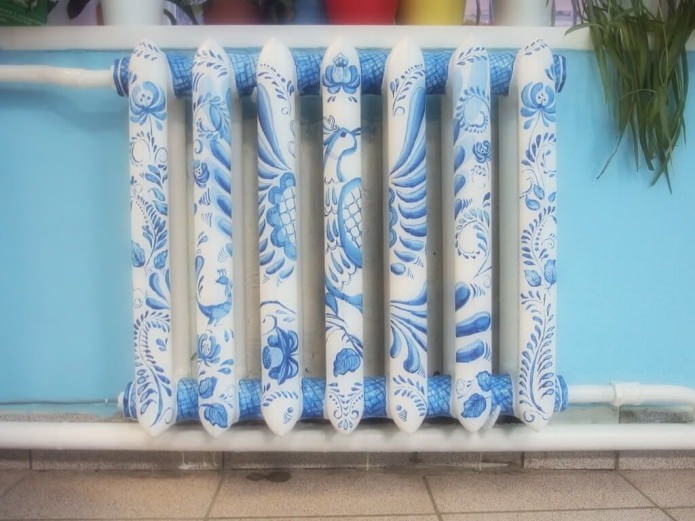 painting on the battery