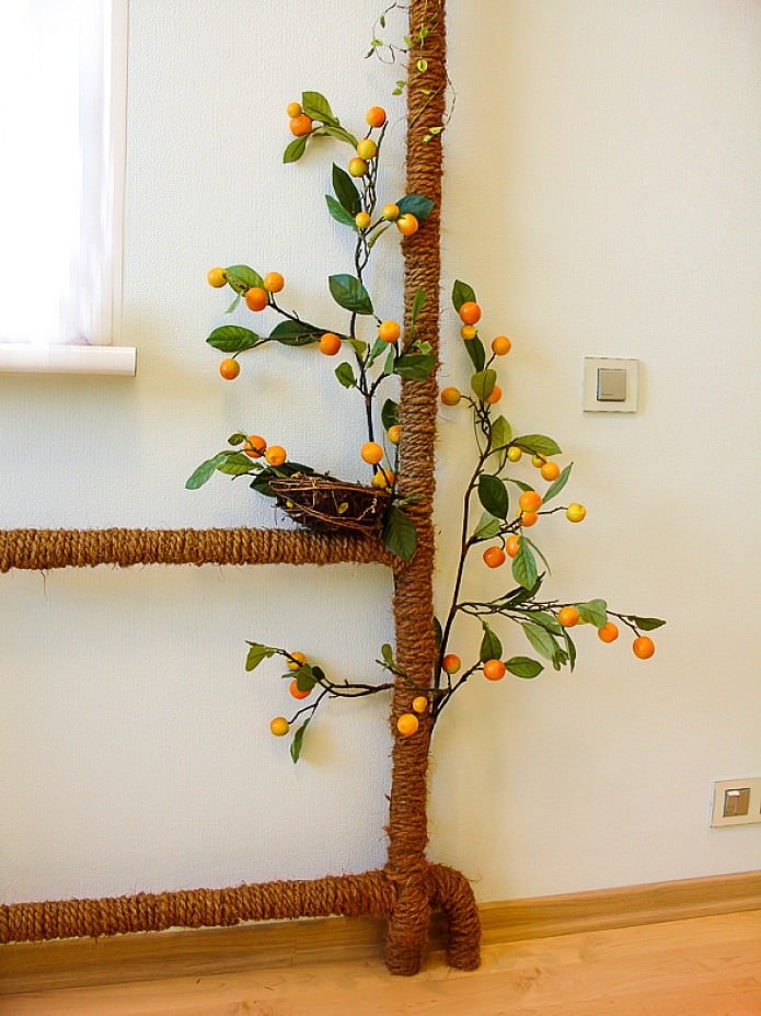 Hide pipes behind decor
