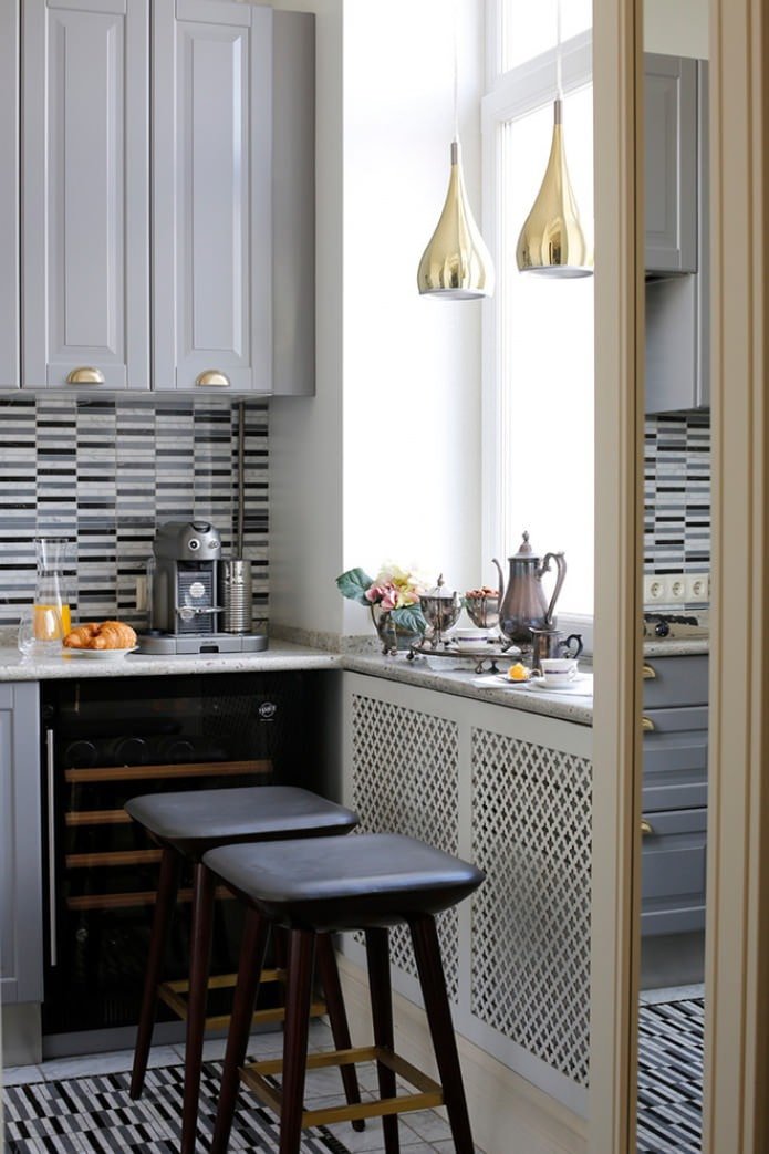 battery grille in the kitchen