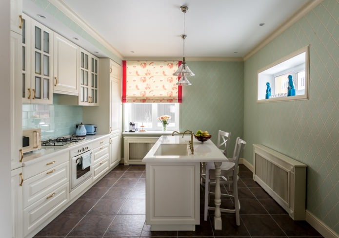 disguising radiators in the kitchen