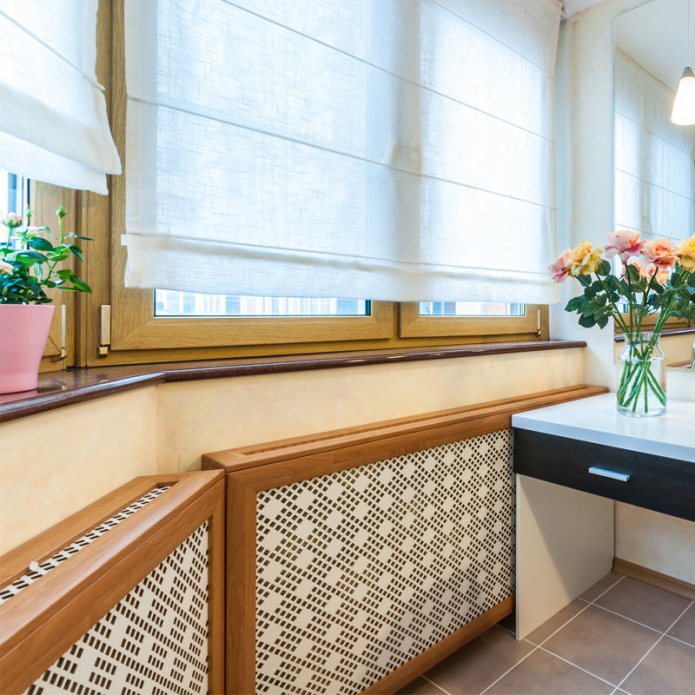 boxes for radiators in the living room