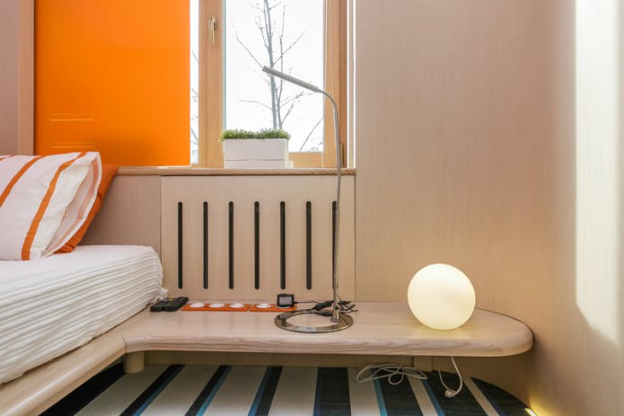 hide the battery in a modern interior