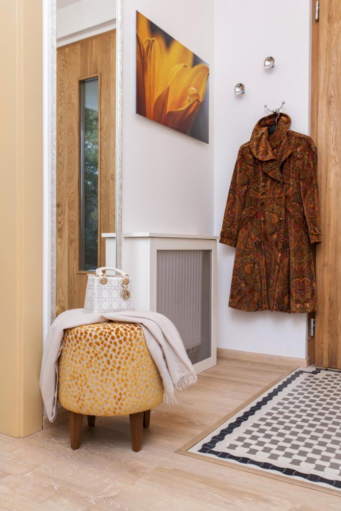 radiator box in the hallway