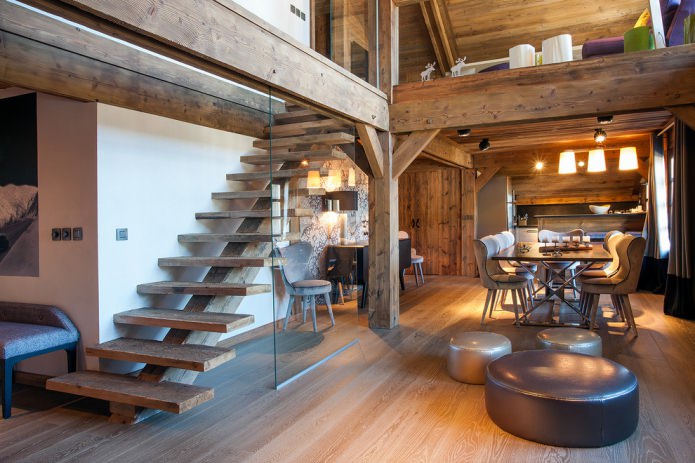 wooden staircase