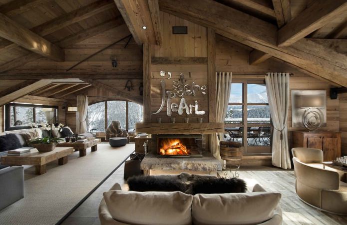 wooden house inside