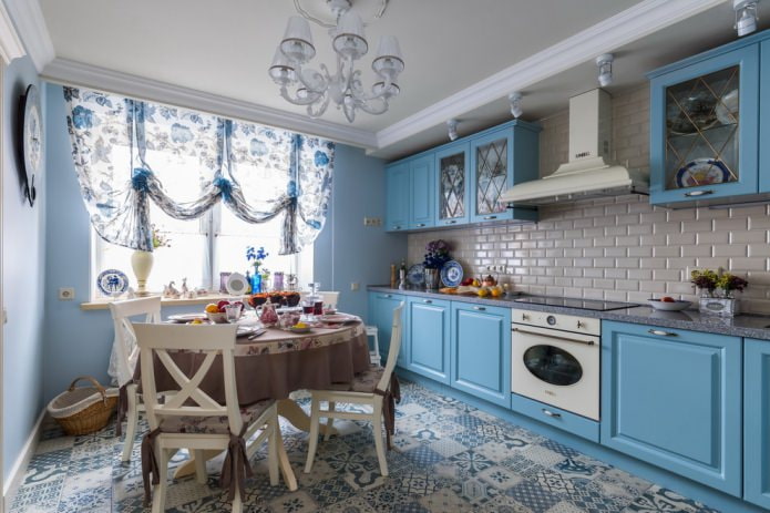 curtains in the Provence style