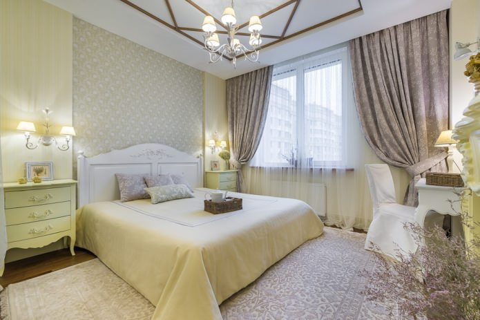 bedroom in light colors