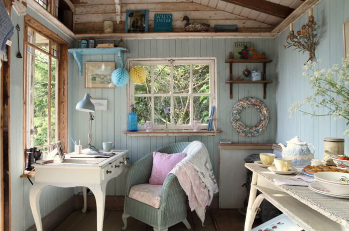 interior of a summer house