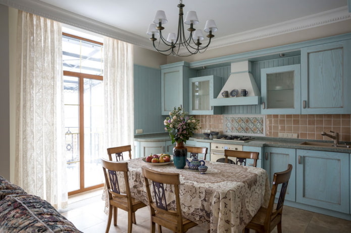 curtains in the Provence style