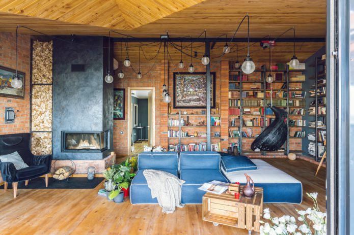 brown shades in the interior