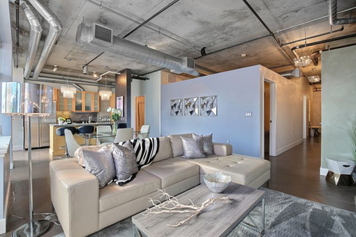 interior decor with iron structures