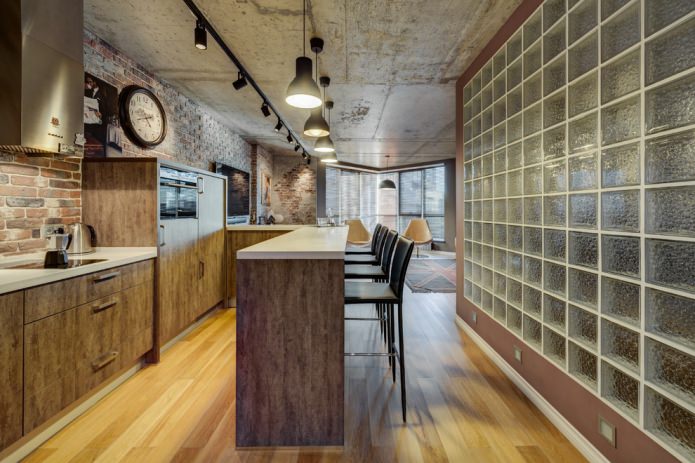 loft style kitchen