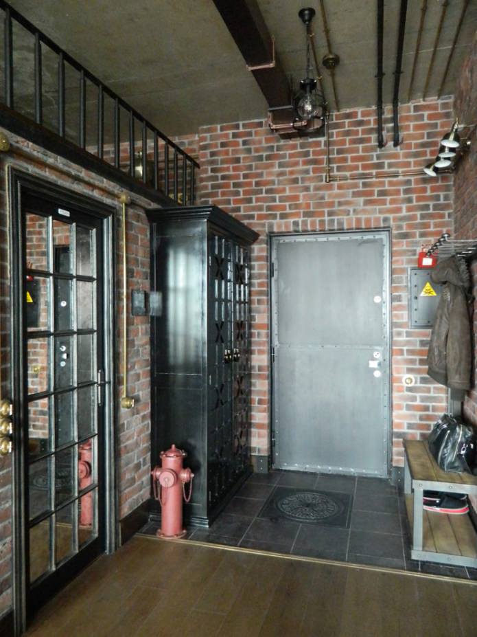 hallway in loft style