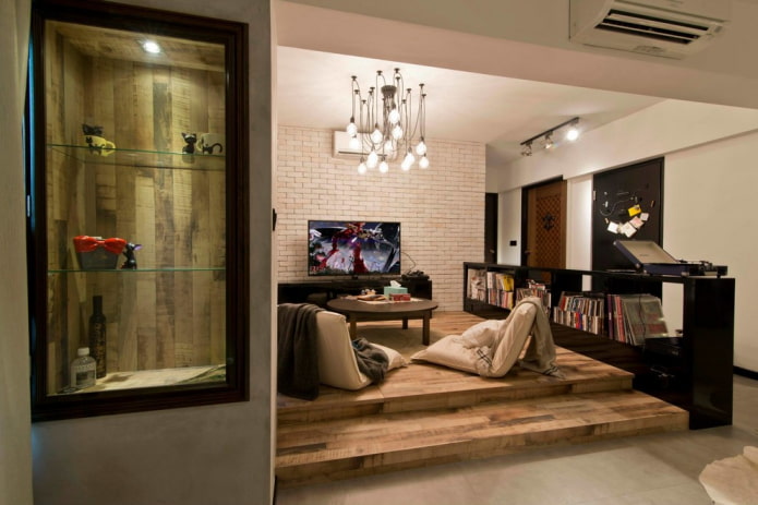 lounge area in the apartment