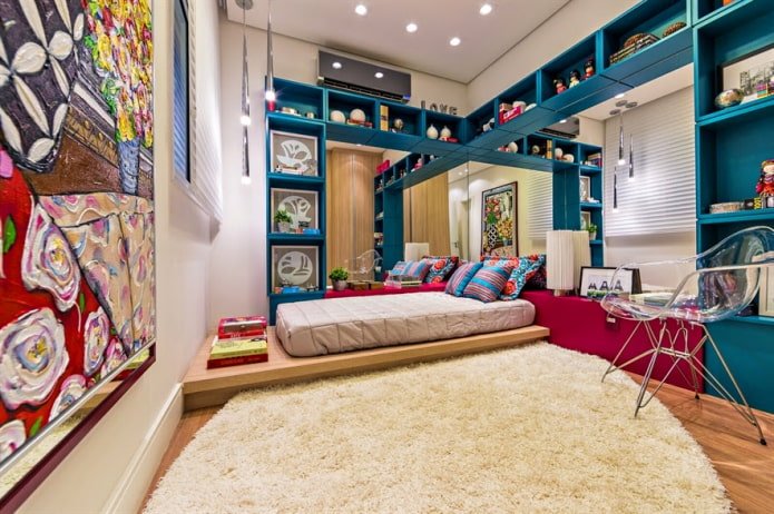 modern teenager's room