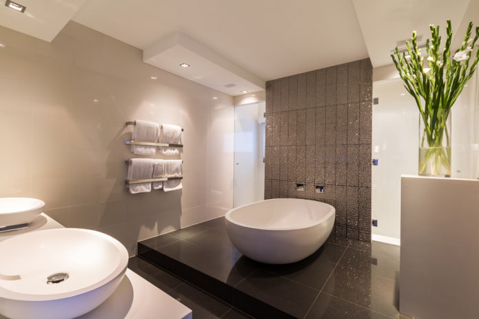 podium in the bathroom