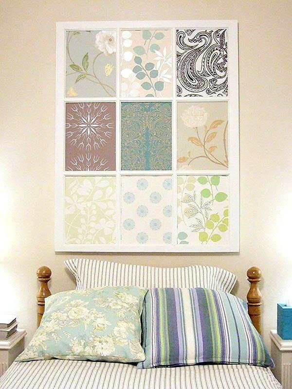 painting from wallpaper scraps