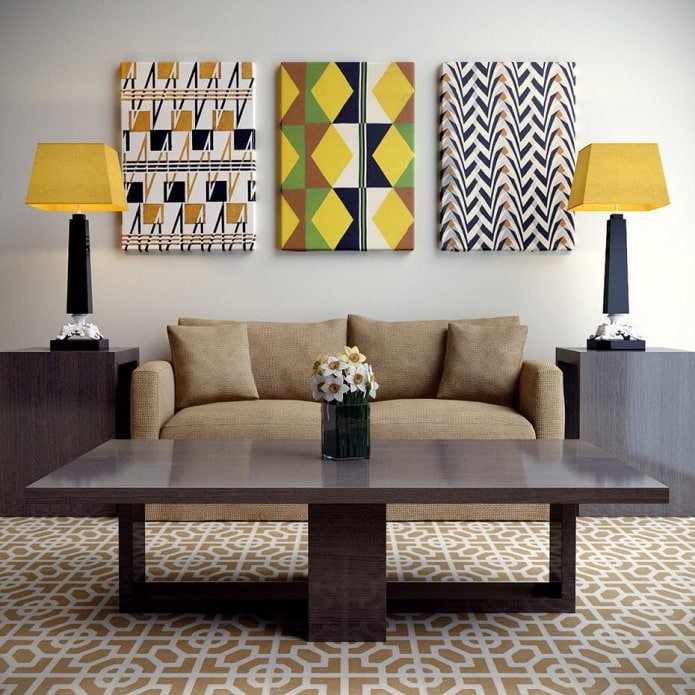 panel from 2 types of wallpaper