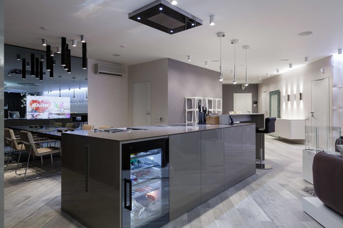kitchen in hi-tech style