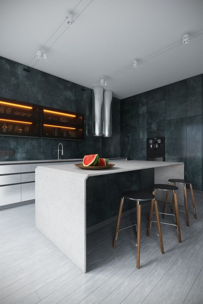 kitchen in hi-tech style