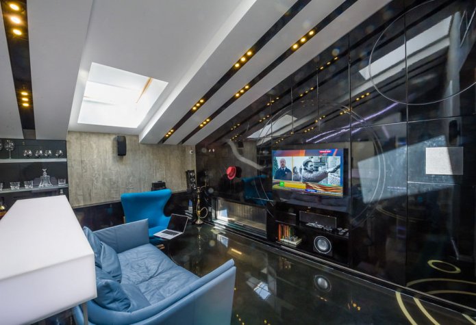Living room in high-tech style
