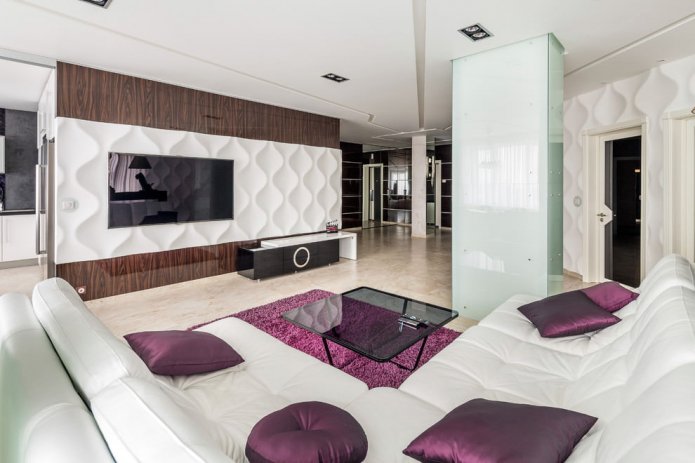 Hall interior with bright accents