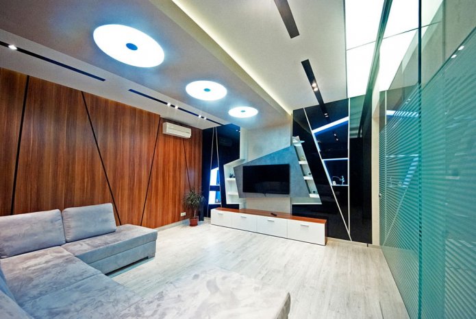 Living room in high-tech style