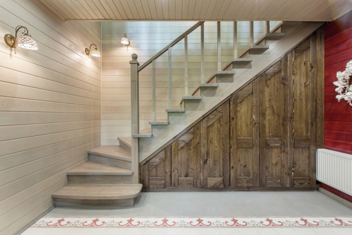 wooden wardrobe