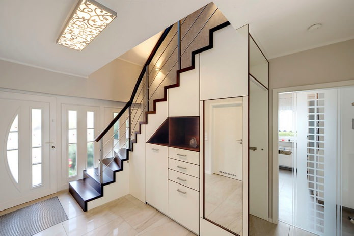 wardrobe under the stairs