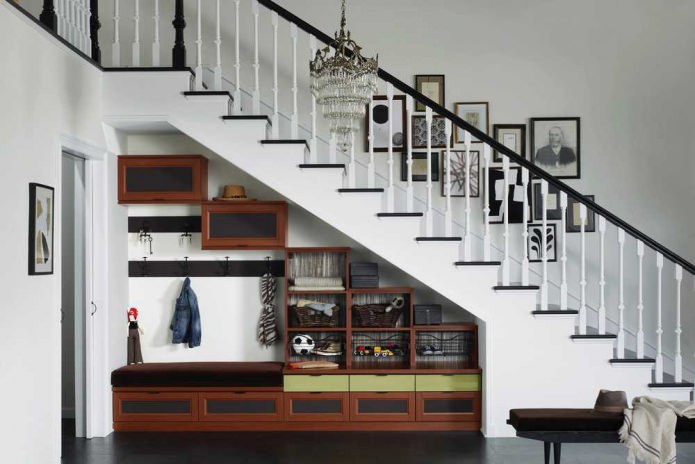 hallway under the staircase