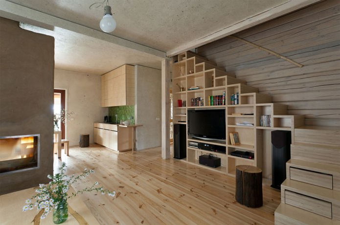 Wall with TV