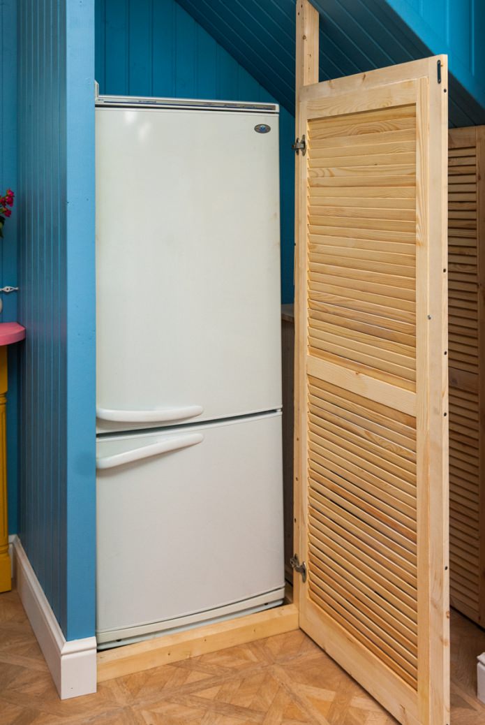 Refrigerator in the closet