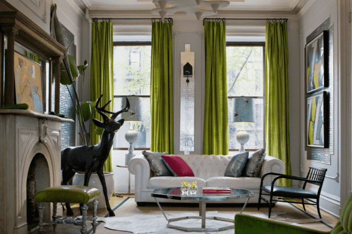 curtain on rings in the interior