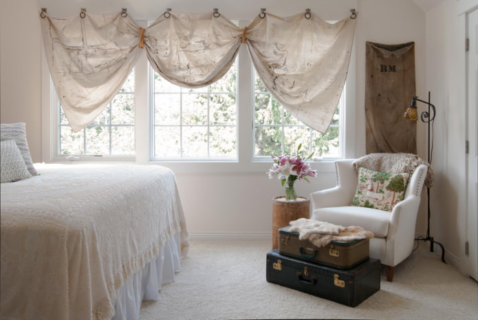 fastening curtains to the wall