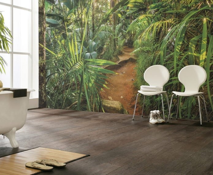 3D photo wallpaper in the interior