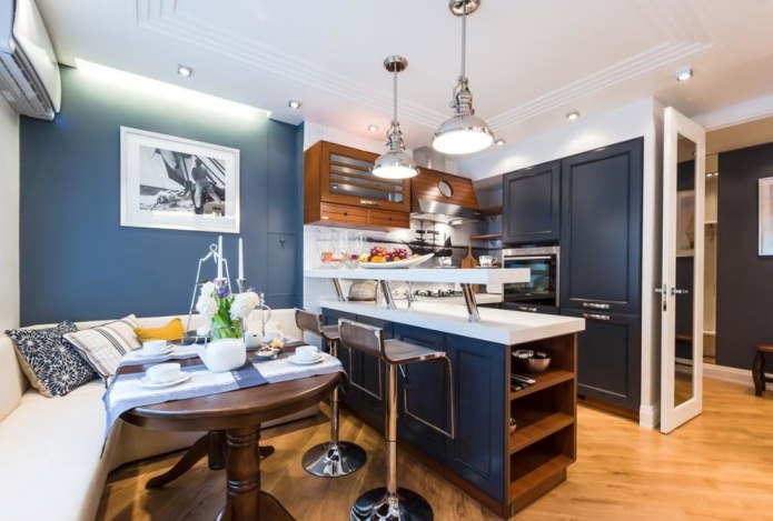 kitchen in a marine style