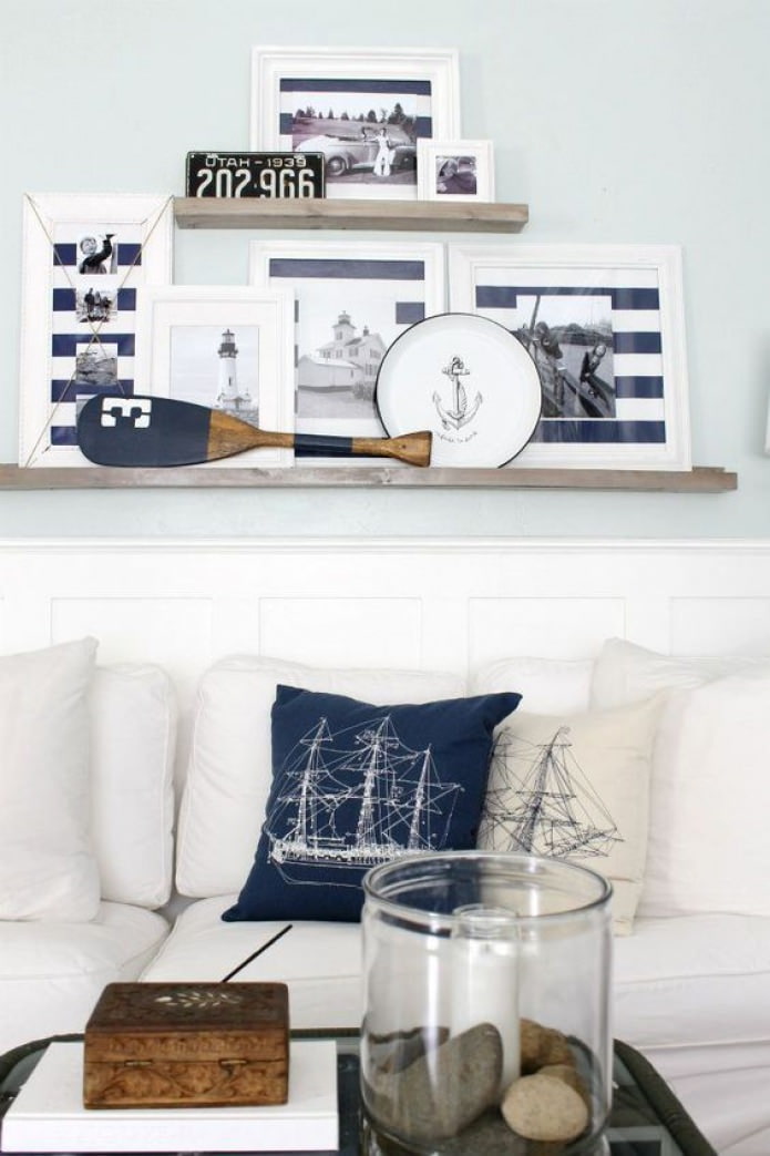 pillows with a picture of a ship