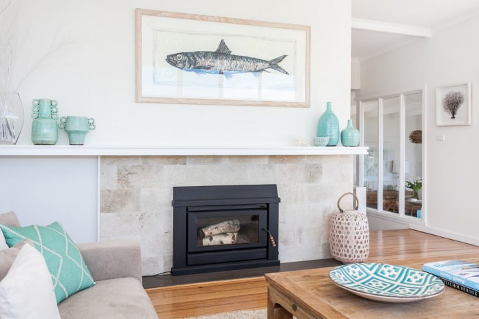 painting with a fish